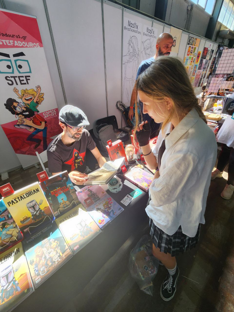 Преподаватель Николас Стефадурос на Comic Con