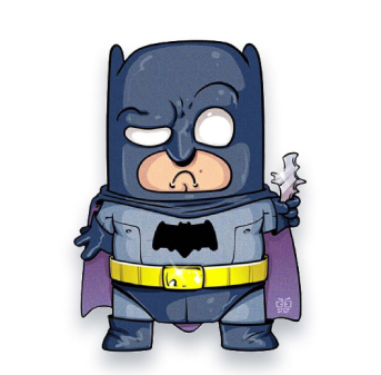 Рисунок персонажа — Batman в стиле cartoon